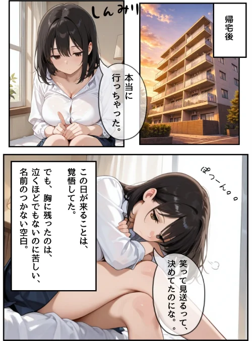 [エロ漫画]3か月なら、大丈夫だと思ってた。〜留学した僕の留守中に、一途な彼女が汚されるまで〜R指定合冊版 1/2026-04-29［商業誌］ 試し読みサンプル 9ページ目