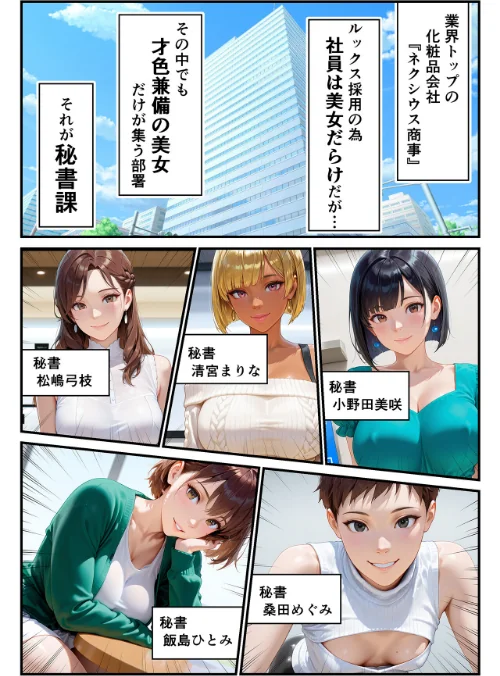 [エロ漫画]淫乱秘書室 淫靡な役員秘書の秘めた仕事4 同期の巨乳秘書・宇賀神瑠衣/2026-05-01［商業誌］ 試し読みサンプル 2ページ目