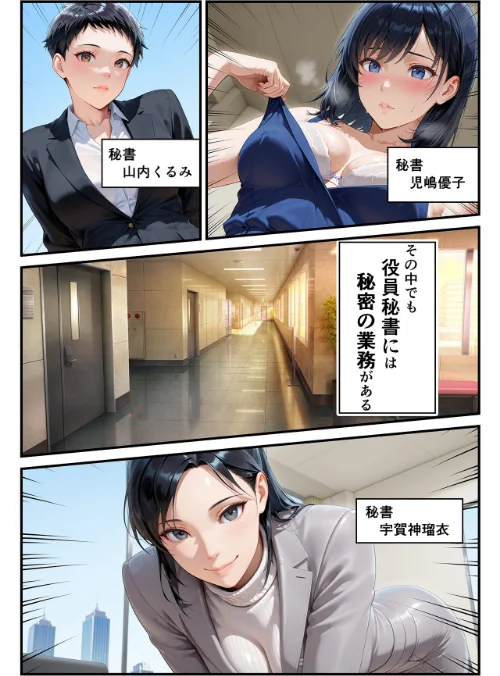 [エロ漫画]淫乱秘書室 淫靡な役員秘書の秘めた仕事4 同期の巨乳秘書・宇賀神瑠衣/2026-05-01［商業誌］ 試し読みサンプル 3ページ目