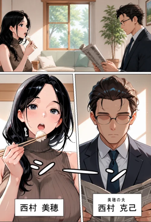 [エロ漫画]隣の新婚夫を淫乱人妻が寝取って種付けプレスされる話【棒消し修正版】/2026-06-17［商業誌］ 試し読みサンプル 2ページ目