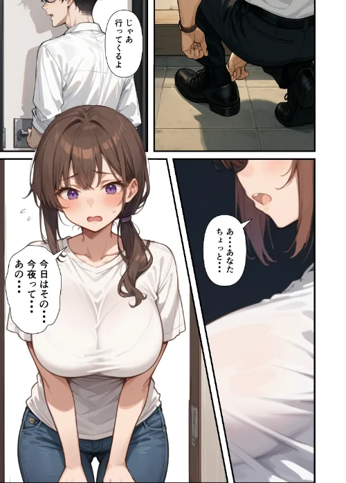 [エロ漫画]セックスレスに悩む若妻（30）12年ぶりに制服を着てイチャラブセックスする話【モザイク版】/2026-08-13［商業誌］ 試し読みサンプル 2ページ目